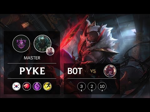 Pyke Bot vs Xayah - KR Master Patch 9.24