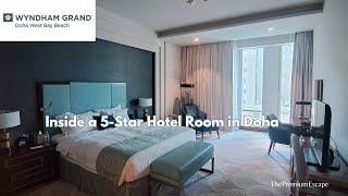 Inside a 5-Star Luxury Hotel in Doha – Wyndham Grand Room Tour!