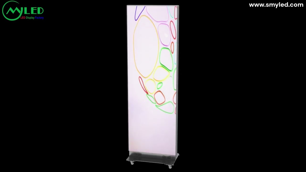 LED poster display seamless connection