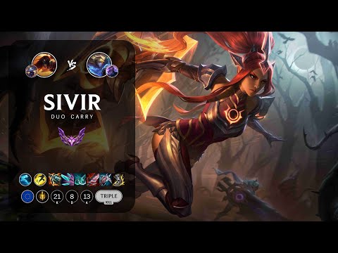 Sivir ADC vs Ezreal - EUW Master Patch 13.8