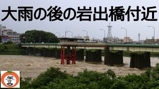 preview picture of video '【 うろうろ和歌山 】 紀ノ川 岩出橋 あたり 台風11号 の 大雨 の後の 和歌山県 岩出市'