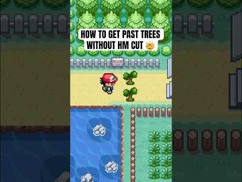 How to get past trees without HM cut 🤯 #pokemon #shorts