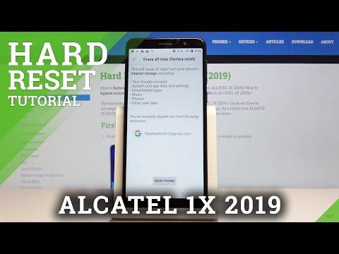 How to Hard Reset ALCATEL 1X 2019 – Wipe Data