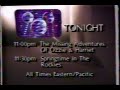 Tonight On The Disney Channel Promo 1988