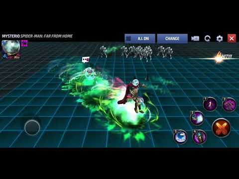 Marvel Future Fight - Mysterio Skills Abilities animations gameplay (Jake Gyllenhaal) Far From Home