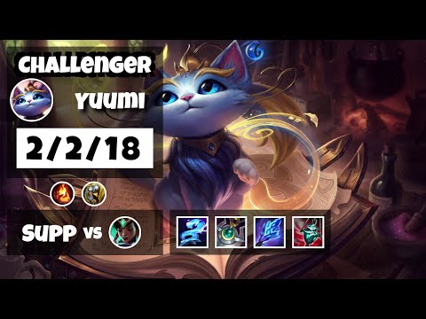 Yuumi Challenger Gameplay S11 Replay 11.14 Support (2/2/18) - BR