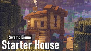 Minecraft | How to Build a Simple Swamp Starter House