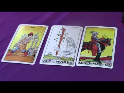 Seven of Swords, Ace of Wands & Knight of Pentacles Tarot Cards Explored in a Reading