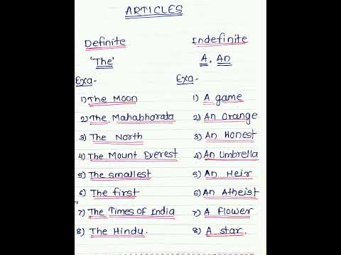 #article #definite #indefinite #grammarcourse #englishgrammar