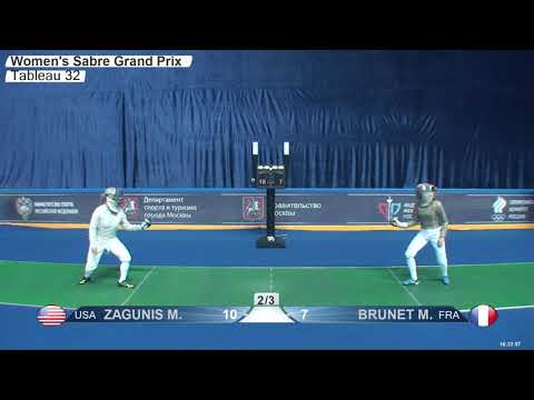 FE 2018 676 T32 12 F S Individual Moscow RUS GP GREEN ZAGUNIS USA vs BRUNET FRA