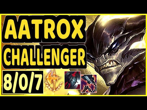 BEANSU (AATROX) - 8/0/7 KDA TOP CHALLENGER GAMEPLAY - EUW