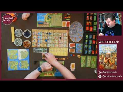 Brettspiel live Let's Play: Ein Fest für Odin (Feuerland-Spiele) - Jan gegen Jasmin