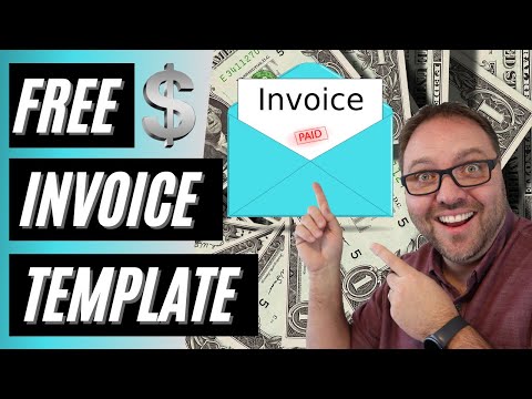 Part of a video titled How to Make an Invoice in Google Sheets - YouTube