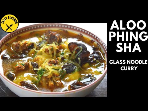 HOW TO MAKE TIBETAN ALOO PHING SHA │ ALOO PHINGSHA RECIPE │ TIBETAN FOOD │ GLASS NOODLE CURRY