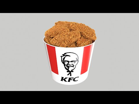 KFC Bucket - 3D Model