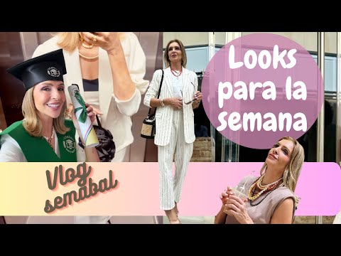 LOOKS PARA LA SEMANA / Vlog con ROPA PONIBLE Y REALISTA  (tu asesora de imagen y moda)