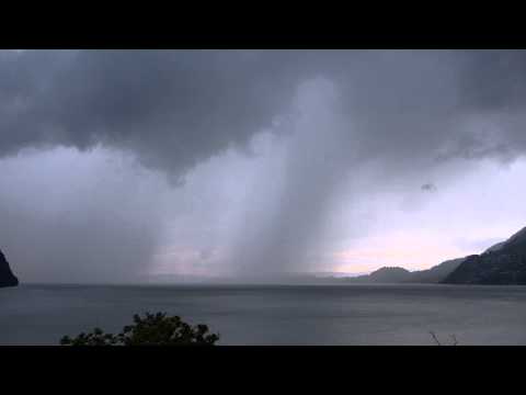 Gewitter vom 4. August 2014 - Teil 2 Regenschauer auf dem Vierwaldstättersee