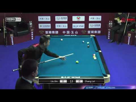 Liu Xin VS Zhang Lei - Chinese Mens Qualifying - 2018 CBSA Chinese Pool World Championship