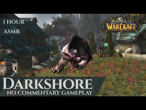 Vanilla Darkshore - Gameplay No Commentary, ASMR (1 hour, 4K, World of Warcraft Classic)