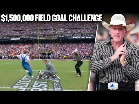 The Biggest Field Goal Challenge In History... $1.5 MILLION In Front Of 100,000 Texas A&M Fans!