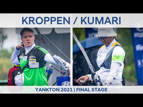 Michelle Kroppen v Deepika Kumari – recurve women bronze | Yankton 2021 World Cup Final