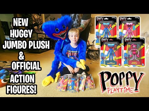 New Official Poppy Playtime Action Figures & Jumbo Huggy Plush