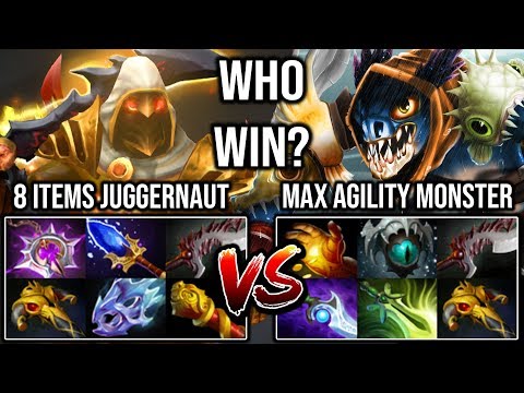 What a Wonderful Battle of two Best Carry 8 Slotted Juggernaut Vs Max Agi Godlike Slark DotA 2