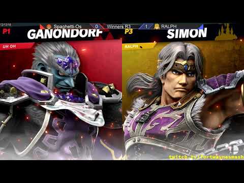 FW Smash Ultimate #1 - Spaghetti-Os (Ganondorf) vs RALPH (Simon) - Winners Round 3