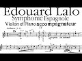 Lalo, Symphonie Espagnole 4th movement | Piano Accompaniment