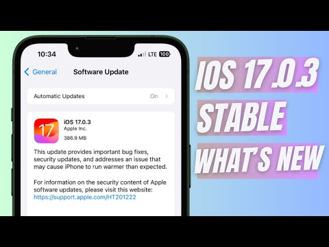 iOS 17.0.3 Stable Version is Out | What’s New