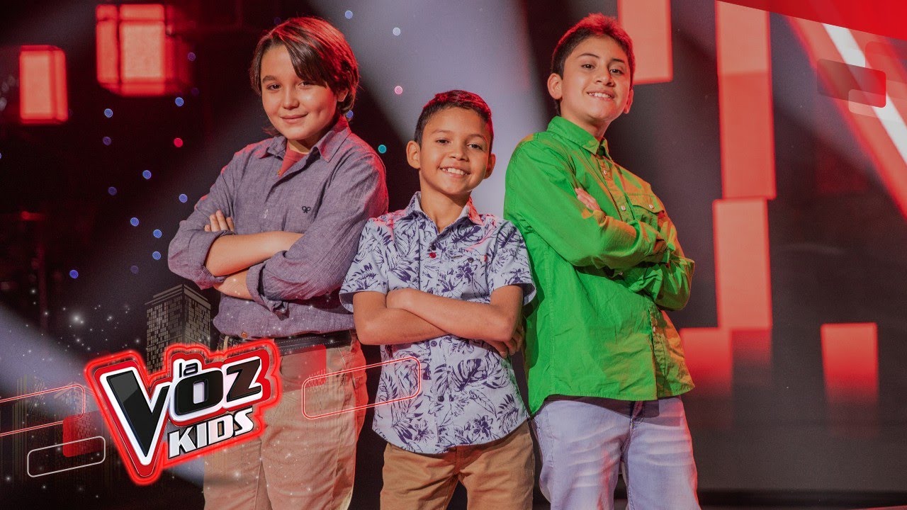 Manuel José, Isaac y Ángel David cantan ‘Mi Niña Bonita’ - Batallas | La Voz Kids Colombia 2022