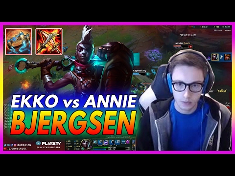 393. Bjergsen Ekko vs Annie Mid - February 5th, 2017 - Patch 7.2 Season 7