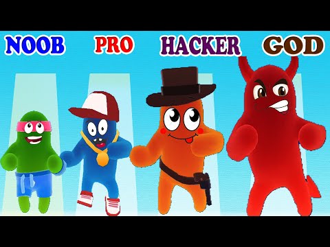 NOOB vs PRO vs HACKER vs GOD in Join Blob Clash 3D Gameplay - Who are you?