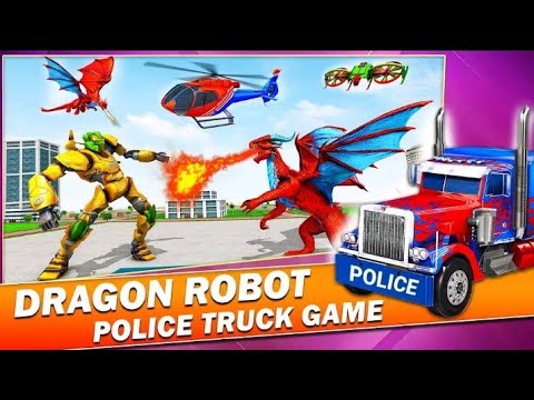 Dragon Robot Police Truck Game - Android Gameplay