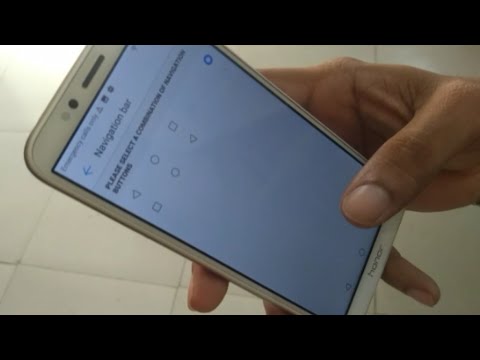 navigation bar settings any android phone honor 7s