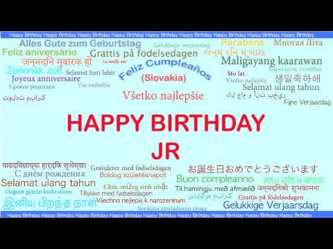 JR   Languages Idiomas - Happy Birthday