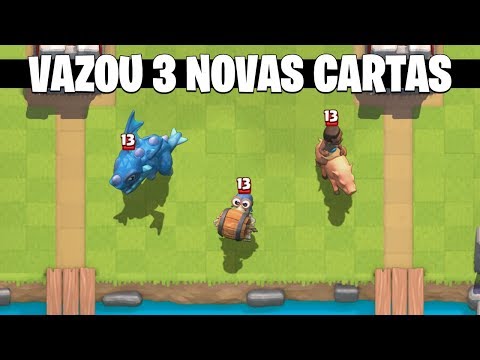 VAZOU 3 NOVAS CARTAS NO CLASH ROYALE | Electro Dragon, Wolf Rider e Wall Breaker