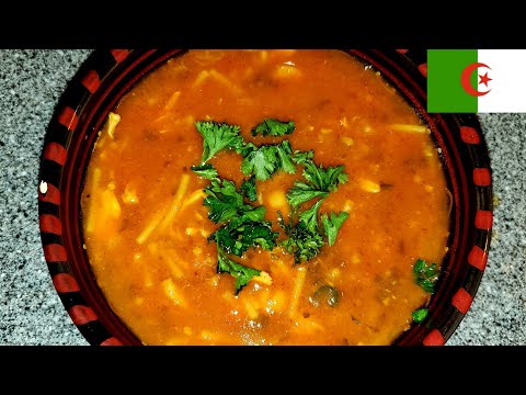 Easy Algerian Vermicelli Soup. Chorba Harira