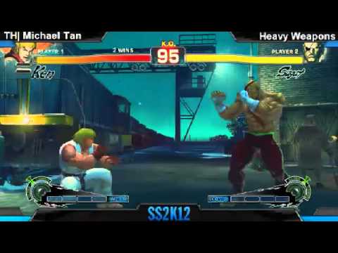 SS2K12 AE2012: Michael Tan (Ken) vs Heavy Weapons (Sagat) - Day 1 (Losers Pool Match)
