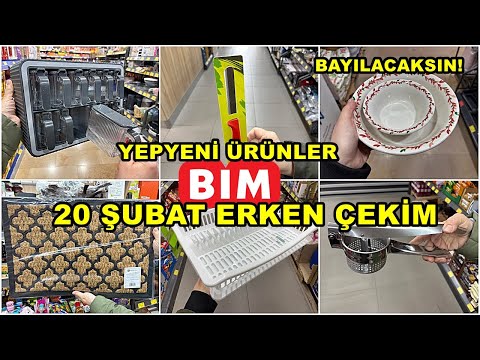 BİME GELDİ HEMEN ALDIK💃BİM 20 ŞUBAT 2026 CUMA💃/GERÇEK İLK VE TEK ERKEN ÇEKİM❗️/YEPYENİ ÜRÜNLER/