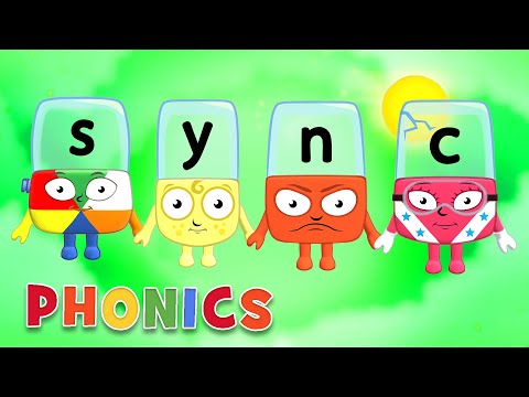 フォニックス - 読解力を身につけるために - アルファブロック (Phonics - Learn to Read | Letters in Sync | Alphablocks)