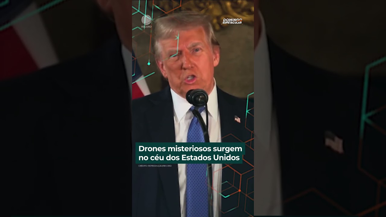 Drones misteriosos surgem no céu dos Estados Unidos | #domingoespetacular #shorts