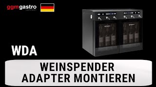 Distributeur de vin - 2 zones de température - réfrigéré - pour 6 bouteilles de vin