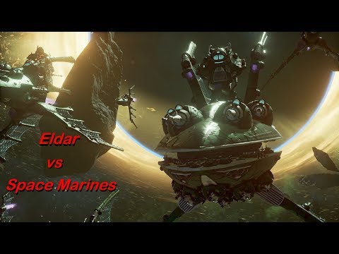 Eldar vs Space Marines! Rank 73, Heroic Difficulty, 1500 Points - Battlefleet Gothic Armada