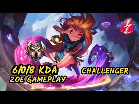 Evrot (ZOE) vs YASUO - 6/0/8 KDA MID CHALLENGER GAMEPLAY - BR