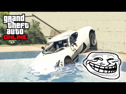 EL PUNTO SUPER TROLL!! - LA PISCINA NOOO!! - CARRERA TROLL (GTA V ONLINE) - Kosi023