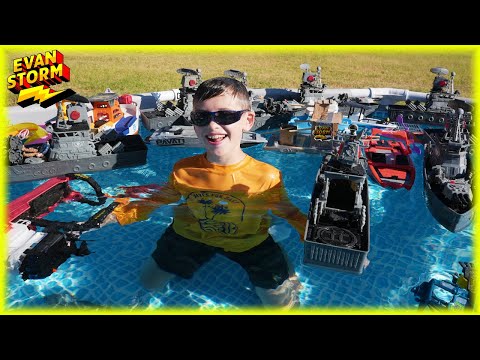 Evan Storm Found A Big Box Of Toy Boats