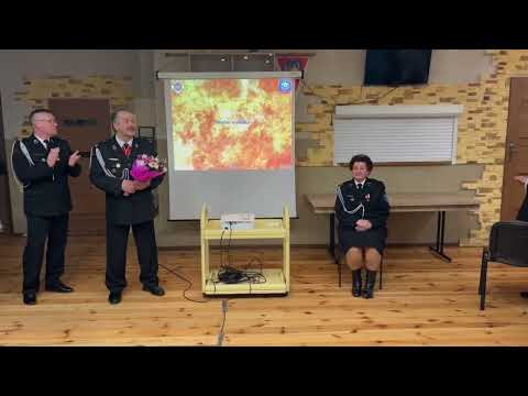 Zebranie sprawozdawcze w OSP Zielkowo.Życzenia Urodzinowe druhny Irenie Frydrych.