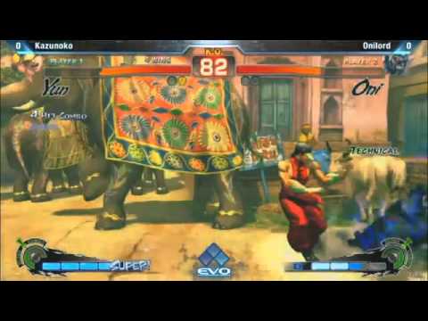 EVO 2012: SSF4 AE2012 Singles Kazunoko vs Onilord