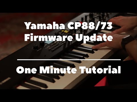 Firmware update for Yamaha CP88/73 digital pianos | One-minute tutorial 2025